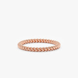 textured rose gold wedding ring