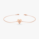 dainty rose gold handmade bracelet