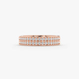 Rose Gold Pave Ring