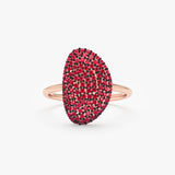 Long Ruby Pave Ring, Rahma