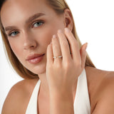 Round Diamond Open Cuff Ring, Irae