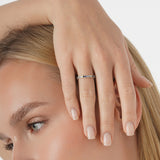 Ombre Blue Sapphire Eternity Ring, Azaria