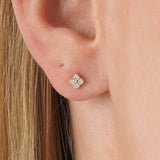 Lab Grown Diamond Clover Stud Earrings, Nyrielle