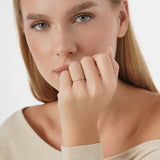 Solid Gold Cross Ring, Zyra