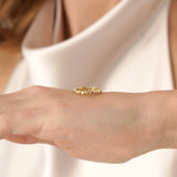 Gold Heart Eternity Ring, Lazra