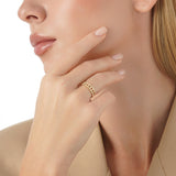 Solid Gold Rope Texture Cigar Band, Ona