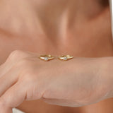 Bezel Solitaire Lab Grown Diamond Huggie, Zema