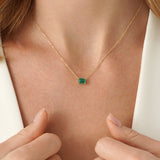 Octagon Emerald Necklace, Lexa