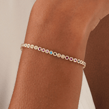 Rainbow Sapphire Tennis Bracelet, Evanthea