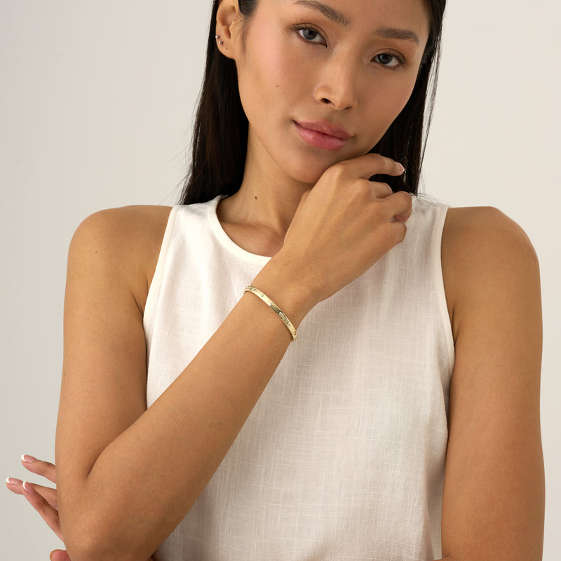 Mix Shape Diamond Bangle, Fiora