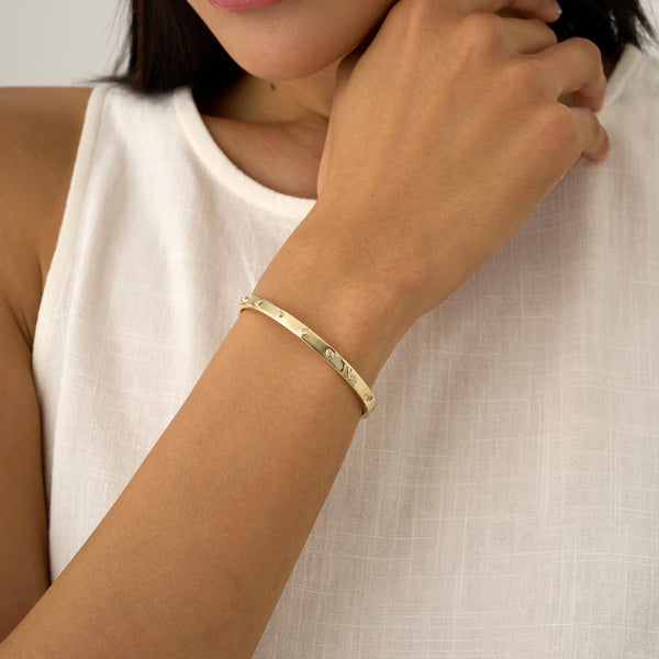 Mix Shape Diamond Bangle, Fiora