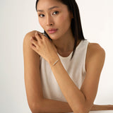 Graduated Lab Grown Diamond Bracelet, Bar Bracelet, Lunara