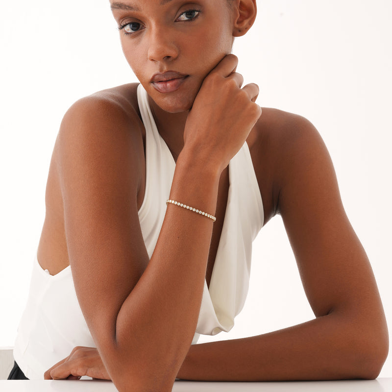 2ctw Bezel Set Lab Grown Diamond Tennis Bracelet, Ysolara