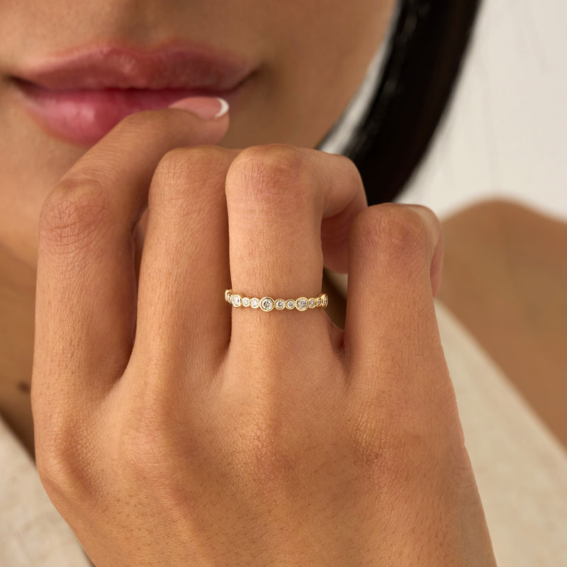 Dainty Bubble Lab Grown Diamond Ring, Myrtis