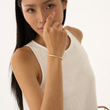 Lab Grown Baguette and Round Diamond Bangle, Vaila