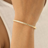 Lab Grown Baguette and Round Diamond Bangle, Vaila