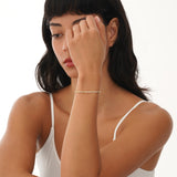 Pave Link Station Bracelet, Evara