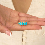 Oval Turquoise Ring, Solid Gold Gemstone Ring, Azura