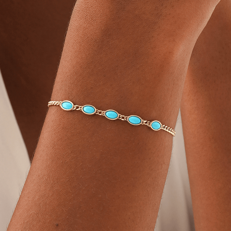 Turquoise Station Bracelet, Avenara