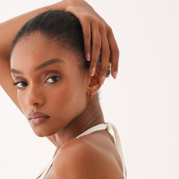 Wide Ruby Huggies, Azrielle