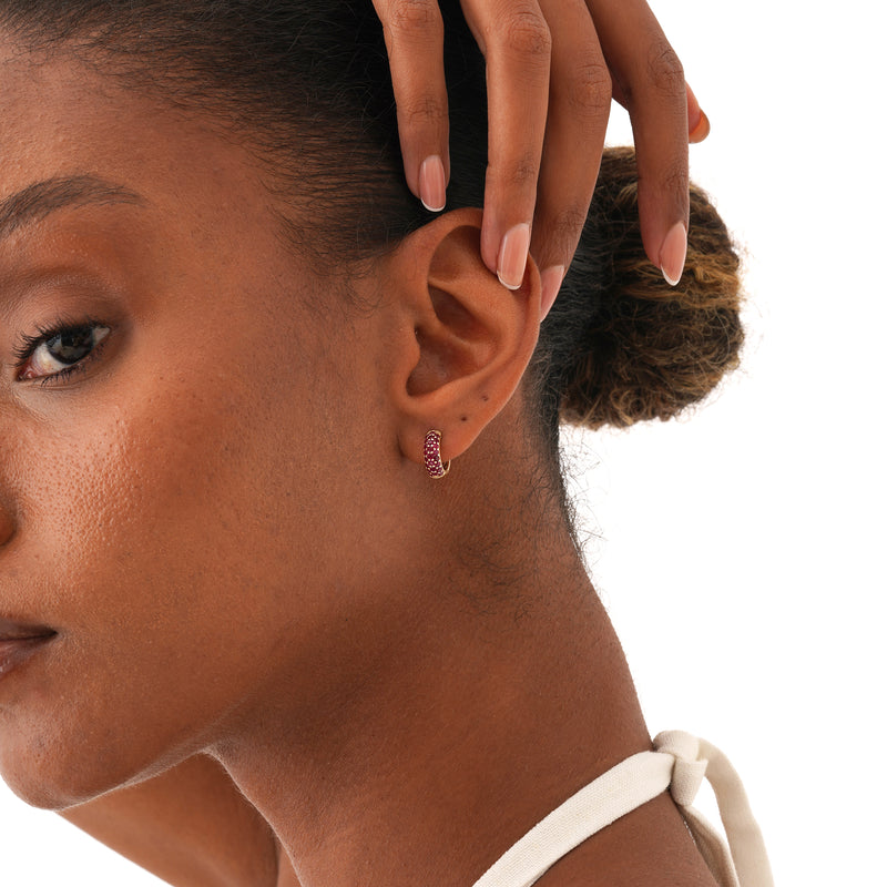 Wide Ruby Huggies, Azrielle