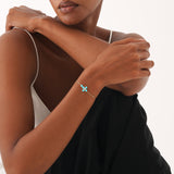 Turquoise Cross Bracelet, Odessia
