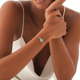 Turquoise Cross Bracelet, Odessia