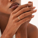 Diamond Star of David Cuban Chain Ring, Lioraeth