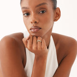 Up-Down Lab Emerald and Lab Diamond Ring,  Neralie