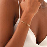 Plain Infinity Station Bracelet, Olivara
