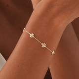 Gold Multi Clover Bracelet, Solynne