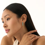 Mix Shape Turquoise Dangle Earrings, Luneth