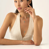 Turquoise Lariat Necklace, Aralyn