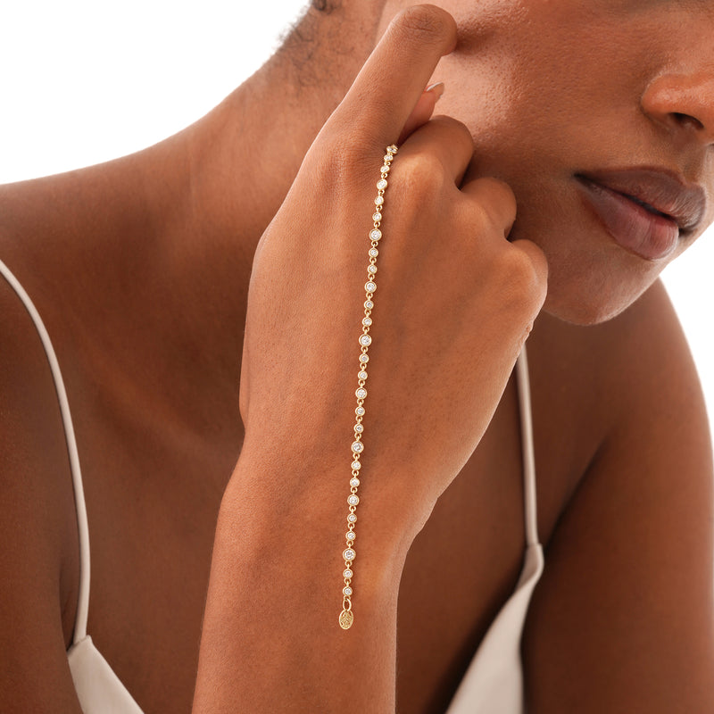 Graduated Lab Grown Diamond Tennis Bracelet, Vaelin