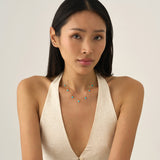 Turquoise Station Necklace, Evolet