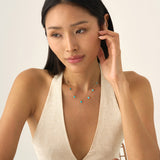 Turquoise Station Necklace, Evolet