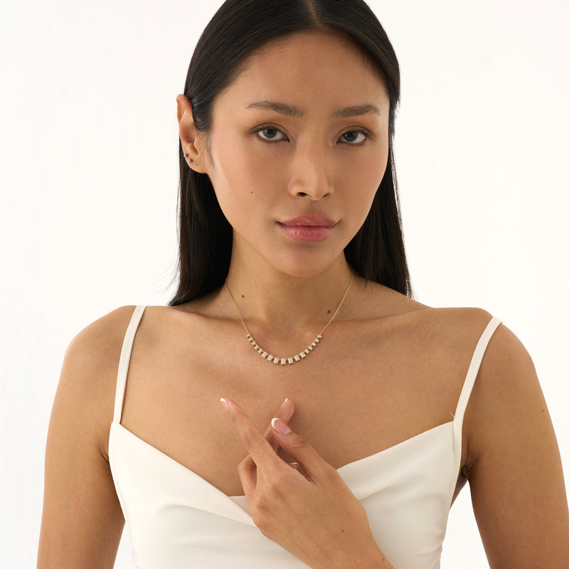 Pavé Diamond Collar Necklace, Zorya