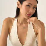 Cluster Blue Topaz Necklace, Fenice