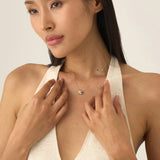 Cluster Blue Topaz Necklace, Fenice