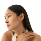 Graduated Lab Grown Diamond Dangle Earrings, Cerelia