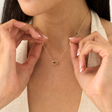 Oval-Cut Citrine Necklace, Isoldea