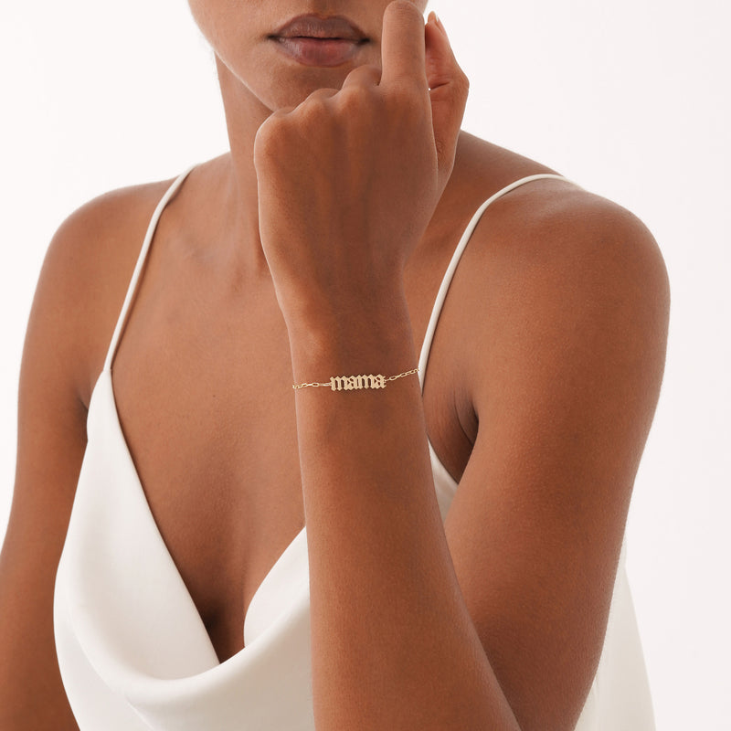 Old English Mama Bracelet, Lorenae