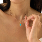 Turquoise Sunburst Pendant, Talitha
