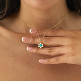 Turquoise Star of David Necklace, Ysolina