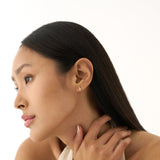 Gold Geometric Stud Earrings, Ylira