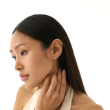 Gold Geometric Stud Earrings, Ylira