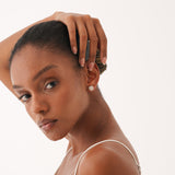 Diamond Pave Flower Stud, Elanisse