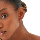 Turquoise Split Hoop Earrings, Elarion