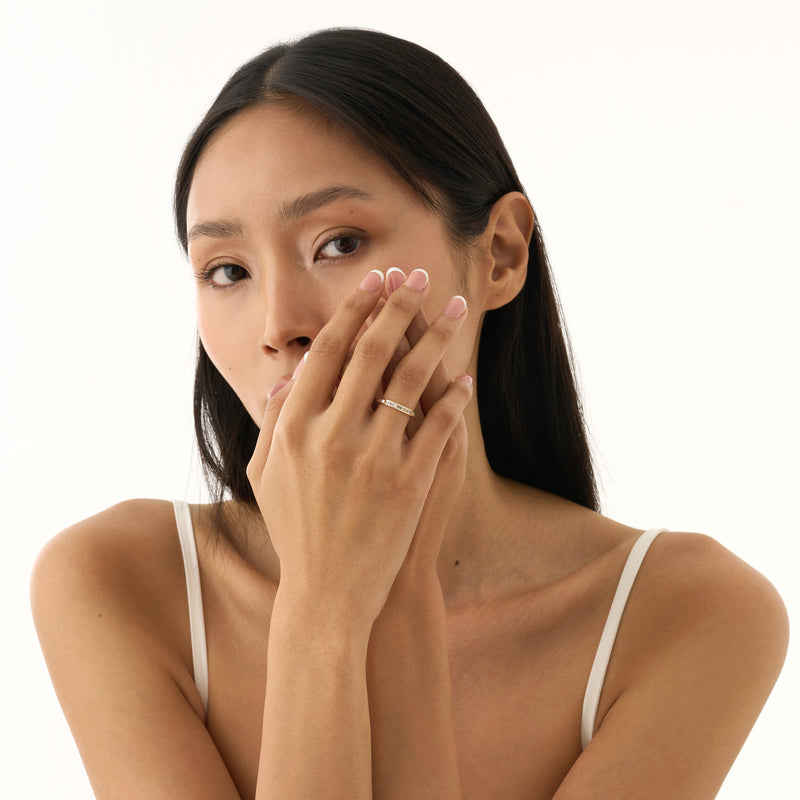 Channel Set Baguette Lab Grown Diamond Ring, Vionnet