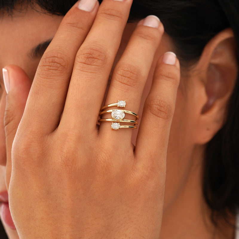 Lab Grown Diamond Coil Ring, Zavelle